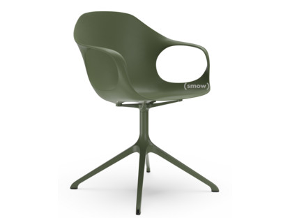 Elephant Swivel Chair Olive green|Laquered aluminium (in the same colours as the shell)