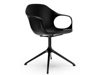 Elephant Swivel Chair black|Laquered aluminium (in the same colours as the shell)