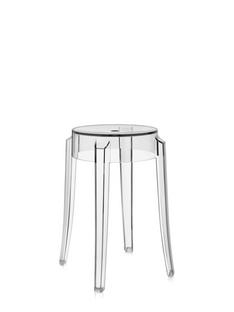 Charles Ghost Base 39 x Seat 26,5 x Height 46|Transparent|Clear glass