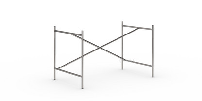 Eiermann 1 Table Frame  Clear lacquered steel|Offset|110 x 66 cm|Without extension (height 66 cm)