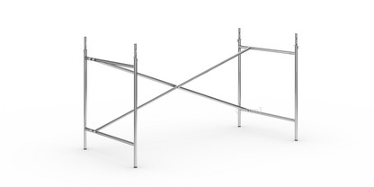 Eiermann 2 Table Frame  Chrome|Vertical,  offset|135 x 66 cm|With extension (height 72-85 cm)