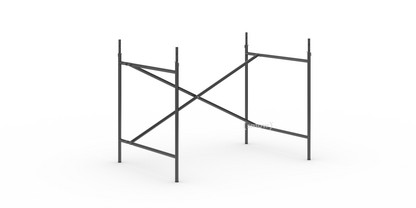 Eiermann 2 Table Frame  Black|Vertical,  offset|100 x 66 cm|With extension (height 72-85 cm)