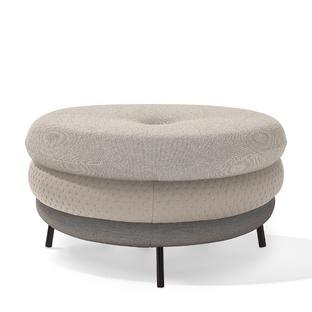 Pouf Fat Tom 3-layer, with legs|Beige