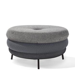 Pouf Fat Tom 3-layer, with legs|Grey