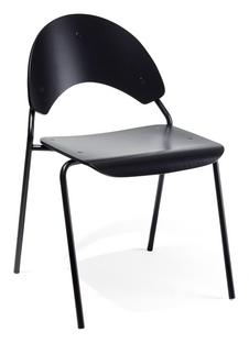 Chair Frog Black lacquered birch