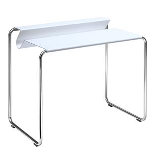 PS07 Secretary Signal white (RAL 9003)|Without desk pad|chromed