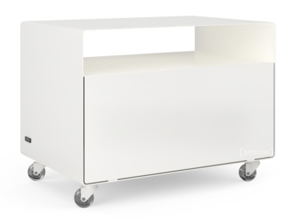 Trolley R 107N Self-coloured|Pure white (RAL 9010)|Transparent castors