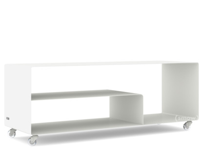 Sideboard R 111N Self-coloured|Pure white (RAL 9010)|Transparent castors