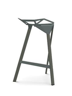 Stool_One 670 mm kitchen height|Grey-green shiny (5256)