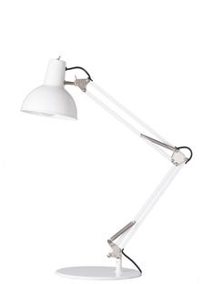 Spring Balanced Table Lamp White
