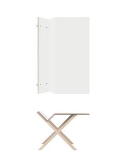 Kant Desk 160 cm|74 cm|FU (plywood, birch) laminate white silk mat