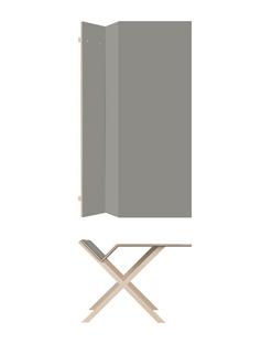 Kant Desk 190 cm|74 cm|FU (plywood, birch) linoleum grey