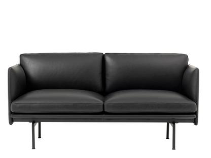 Outline Studio Sofa Leather black