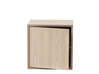 Stacked Storage System M (43,6 x 43,6 x 35 cm)|With door|Oak