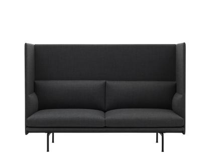 Outline Highback Sofa 2 Seater|Fabric Remix 163 - Grey