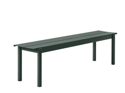 Linear Bench Outdoor L 170 x W 39 cm|Dark green