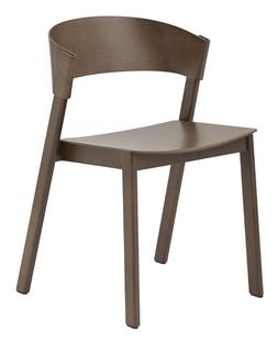 Cover Side Chair Dark brown stained ash
