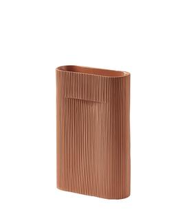 Ridge Vase Medium (H 35 cm)|Terracotta