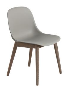 Fiber Side Chair Wood Grey / dark brown