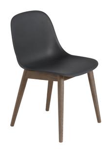 Fiber Side Chair Wood Black / dark brown