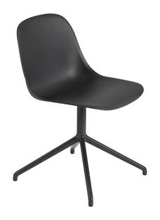 Fiber Side Chair Swivel Black
