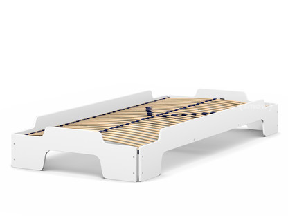 Stacking Bed Comfort White lacquered|Solid wood frame