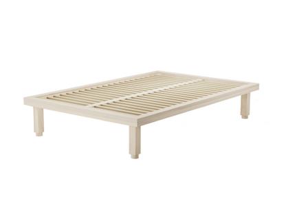Kaya Bed 160 x 200 cm (Medium)|Waxed ash with white pigment