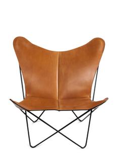 Trifolium Butterfly Chair Hazelnut|Steel, black powder-coated