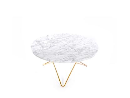 O Table White Carrara|Brass
