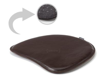 Seat Pad Leather for Panton Chairs Front leather / back felt|Dark brown