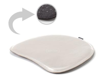 Seat Pad Leather for Panton Chairs Front leather / back felt|Cream white