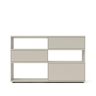 Flow Q Highboard 160 cm|101,7 cm (2 drawers and 1 flap)|Silk