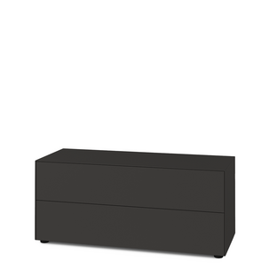 Nex Pur Box 2.0 with Drawers 48 cm|H 50 cm (2 drawers) x B 120 cm|Graphite