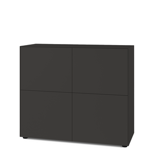 Nex Pur Box 2.0 with Doors 40 cm|H 100 cm x B 120 cm (with two double doors)|Graphite