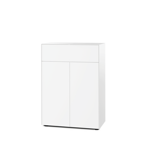 Nex Pur Box 2.0 with drawers and doors 40 cm|H 100 cm x B 80 cm (with double door and drawer)|White