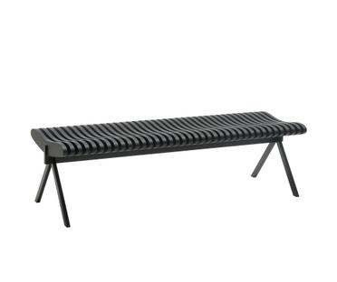 Prelude Bench 150 cm|Black|Oak black lacquered