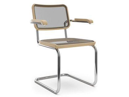 S 32 N / S 64 N Pure Materials Oiled Oak|Chrome-plated|With armrests|No glides