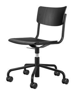 S 43 Swivel Chair Black stained beech|Deep Black (RAL 9005)|Without armrests