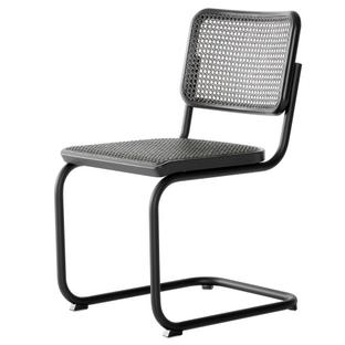 S 32 V Dark Melange Cantilever Chair Black