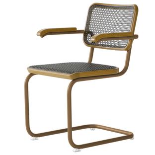 S 64 V Dark Melange Cantilever Chair Amber