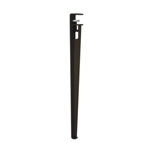 Tiptoe Table Leg 75 cm|Dark varnished steel