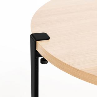 Tiptoe Side Table Brooklyn Oak finish|Graphite black