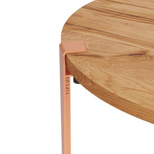 Tiptoe Side Table Brooklyn Reclaimed oak|Ash pink