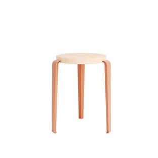 LOU Stool, solid wood Solid beech|Ash pink