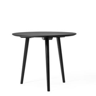 In Between Round Table Ø 90 cm|Black lacquered oak