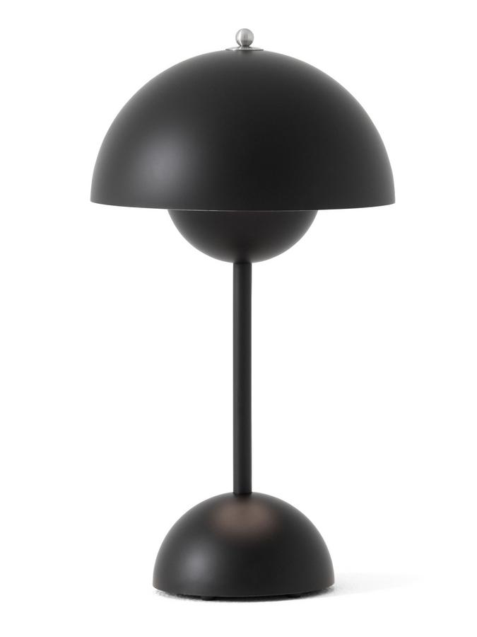 &Tradition Flowerpot VP9 Portable, Matt black by Verner Panton