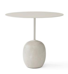 Lato Side Table Oval (L 50 x W 40 cm)|Ivory White / Crema Diva marble