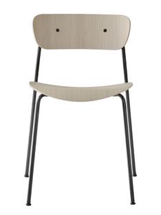 Pavilion Chair Lacquered Oak|Black powder coated|Without armrests