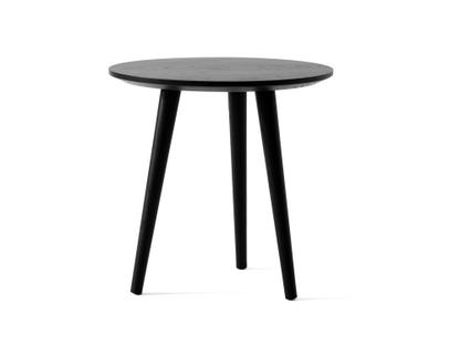 In Between Coffee Table Ø 48 cm|Black lacquered oak