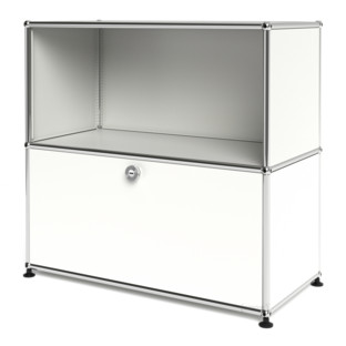 USM Haller Sideboard M with 1 Drop-down Door Pure white RAL 9010